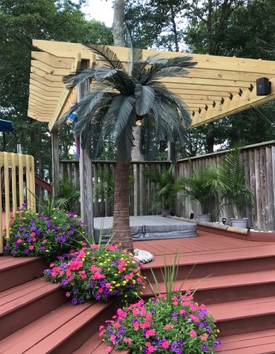 9′ Curved Queen Palm